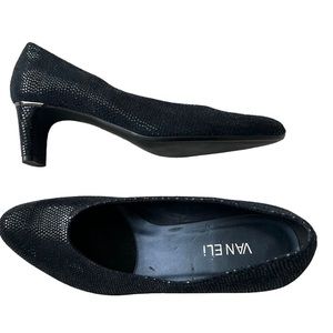 VANELi Dark Blue Shiny Dress Heels